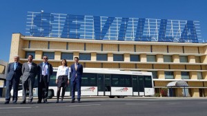 autobús eléctrico aeropuerto Sevilla